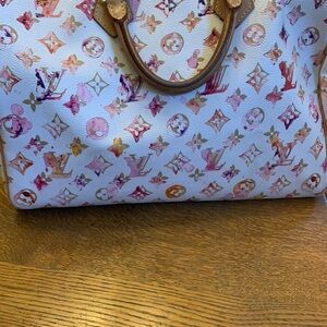 Louis Vuitton limited, edition, watercolor monogram handbag  w/ organizer insert